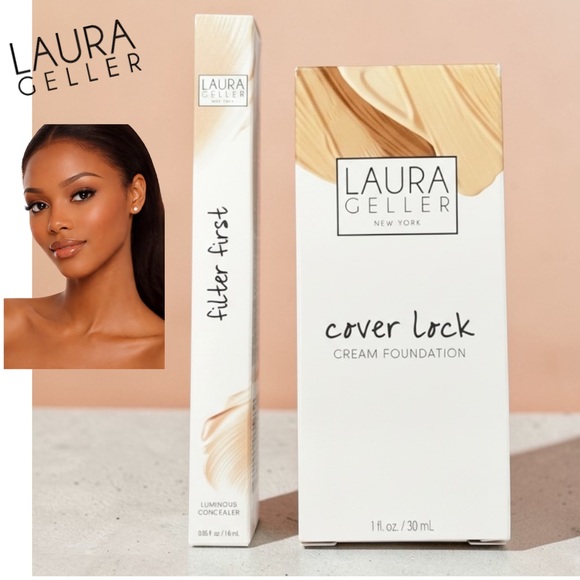 Laura Geller Other - Laura Geller Cover Lock Cream Foundation Deep Shade and Filter First Concealer